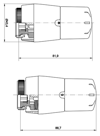 Vario Term głowica termostatyczna Trendy GHe.02-106C M28x1.5 biała błyszcząca 000M655A101