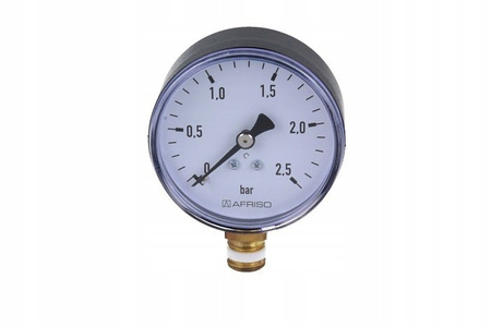 Afriso manometr grzewczy RF 63, fi 63 mm, 0÷2,5 bar, G1/4", rad, kl. 2,5 63511