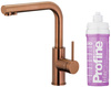 KFA bateria kuchenna z funkcją filtracji wody Duero Pure Basic + zestaw filtrujący Profine Lilac S, brushed rose gold 6623-915-34