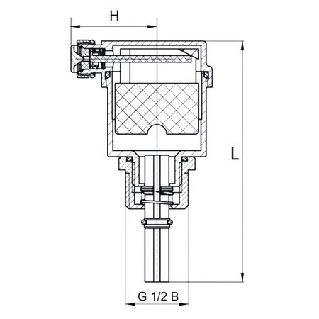 Diamond zawór odpowietrzający CO automatyczny z zaworem odcinającym 1/2" ART.250-15.