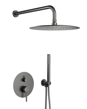 KFA zestaw natryskowy podtynkowy z baterią 3-funkcyjną Moza, gun metal grey PVD 5039-501-61