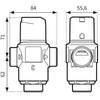 Afriso zawór termostatyczny mieszający ATM 761, DN20, G1", Kvs 3,2 m3/h 1276110