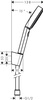 Hansgrohe punktowy zestaw prysznicowy 105 3jet Relaxation z wężem 125 cm, czarny mat 24302670