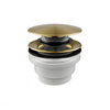 KFA spust umywalkowy uniwersalny typu klik-klak, brushed light gold PVD 660-310-31