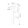Wirquin zawór napełniający do wc boczny 3/8" Jollyfill, mosiądz 16300001