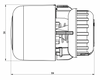 Danfoss głowica termostatyczna gazowa Aero RA click, czujnik wbudowany, biała 015G4596
