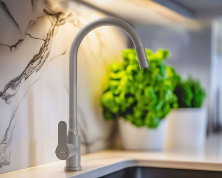 Invena bateria kuchenna Ksanti Plus, szary BZ-37-023-L