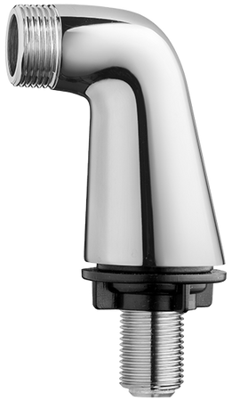 Invena kolanko okrągłe do baterii wannowej, chrom LA-46-C01-L