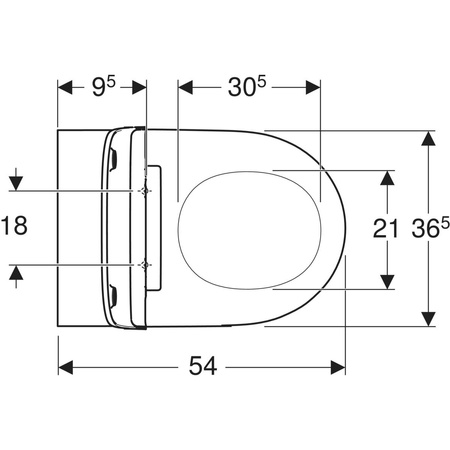 Geberit zestaw wisząca miska WC Geberit ONE, TurboFlush z deską sedesową 500.201.01.1
