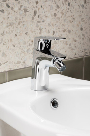 KFA bateria bidetowa ze spustem klik-klak Abasha, chrom 5237-015-00