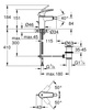 Grohe bateria bidetowa Eurosmart rozmiar S czarny mat 329292433