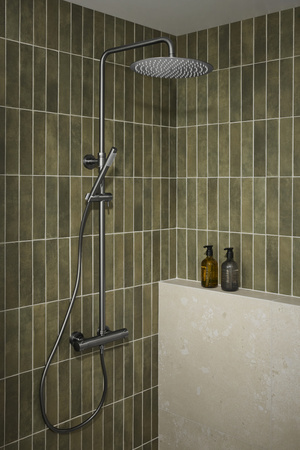 KFA deszczownia z baterią termostatyczną Moza Premium, gun metal grey PVD 5736-920-61