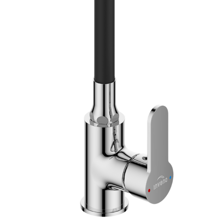 Invena bateria kuchenna Ksanti, chrom/czarny BZ-37-008-L