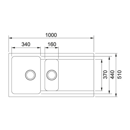 Franke zlewozmywak półtorakomorowy Orion OID 651-100 onyx tectonite 114.0286.461