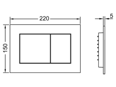 Tece TECEnow - przycisk czarny mat 9240407