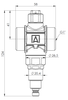 Afriso zawór antyzamrożeniowy AAV 100, G1", PN10, Kvs 55 m3/h, temp. otwarcia 3°C 1710000