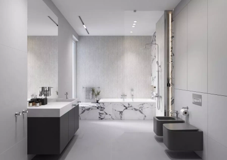 Ferro bateria natryskowa naścienna TALASSA, chrom BAL7