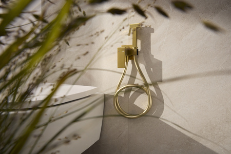 KFA bateria bidetowa podtynkowa Logon, brushed light gold PVD 5139-512-39