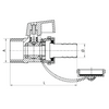 Diamond kurek kulowy spustowy ze złączką 1/2" ART.810-15.MOT.