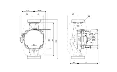 Grundfos pompa obiegowa ALPHA2 GO 32-75 180 93074274