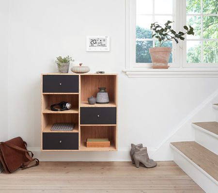 Tech bezprzewodowy regulator pokojowy ST293V2 dwustanowy (panel przedni ze szkła) biały ST293V2WH