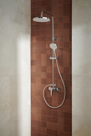 KFA zestaw prysznicowy z deszczownią i baterią natryskową OTAVA chrom 5556-910-00