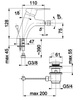 KFA bateria bidetowa stojąca TOPAZ chrom 4017-015-00