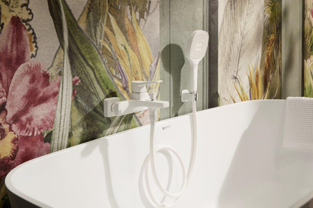 KFA bateria wannowa ścienna Malaga, biały 4524-010-44