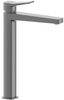 KFA bateria umywalkowa nablatowa wysoka ze spustem klik-klak Malaga, gun metal grey PVD 4522-712-61