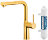 KFA bateria kuchenna z funkcją filtracji wody i wyciąganą wylewką Duero Pure Move Pull-Out + filtr Hydro+, brushed gold 6623-422-31