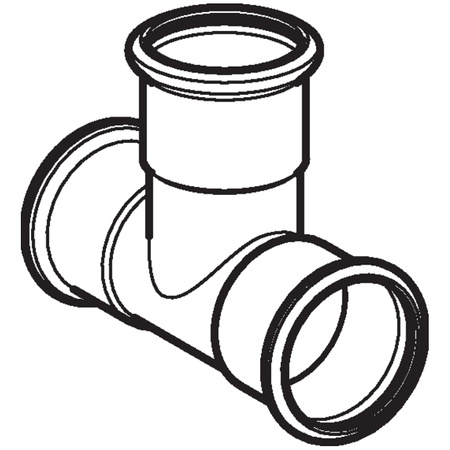 Geberit trójnik równoprzelotowy Mapress C-Stahl 18 21003