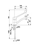 KFA bateria umywalkowa stojąca, obrotowa z uchwytem medycznym MEDICO NEW chrom 4732-985-00
