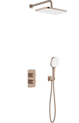 KFA zestaw natryskowy termostatyczny, podtynkowy Malaga, brushed rose gold PVD 5759-501-34