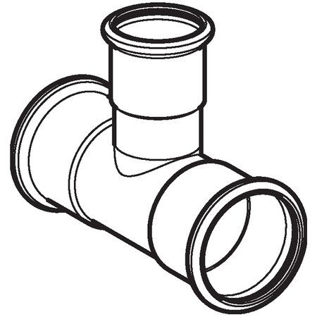 Geberit trójnik redukcyjny Mapress C-Stahl 22x18x22 21207