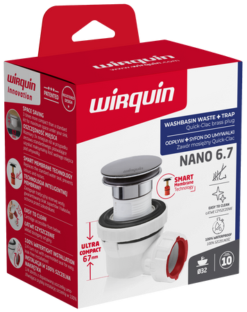 Wirquin syfon umywalkowy Nano quick-clac 30724228