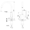 Invena bateria kuchenna z systemem Eco Start Ligaria, chrom/czarny BZ-39-008-L