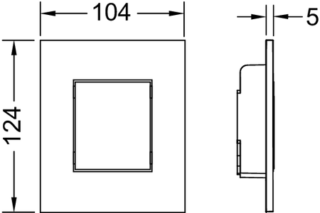 Tece TECEnow przycisk spłukujący do pisuaru, biały 9242400