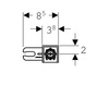 Zestaw 3w1 stelaż podtynkowy do WC Geberit Duofix Concept z przyciskiem Sigma 01 (czarny) + mata S091