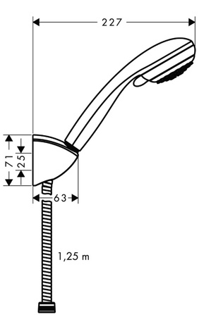 Hansgrohe zestaw prysznicowy CROMETTA 27558000