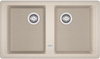 Franke zlewozmywak dwukomorowy wpuszczany Basis BFG 620-34-34 Fragranite, orzechowy 114.0676.265
