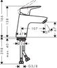 Hansgrohe logis bateria umywalkowa 70 bez kompletu odpływowego 71071000