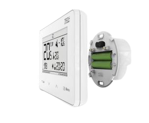 Tech bezprzewodowy regulator pokojowy ST293V2 dwustanowy (panel przedni ze szkła) biały ST293V2WH