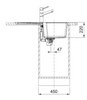 Franke zlewozmywak jednokomorowy wbudowywany Fragranit+ Urban UBG 611-78, orzechowy 114.0687.274