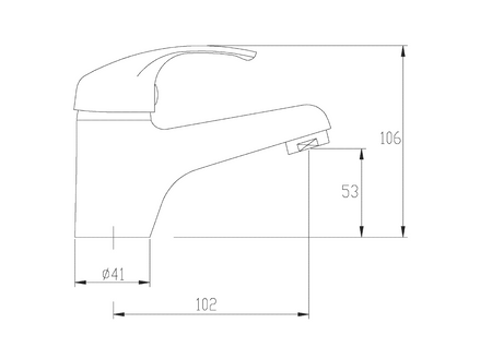 Invena bateria umywalkowa Mitris chrom BU-79-001