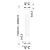 Invena wąż prysznicowy 150 cm, chrom AW-23-150-L