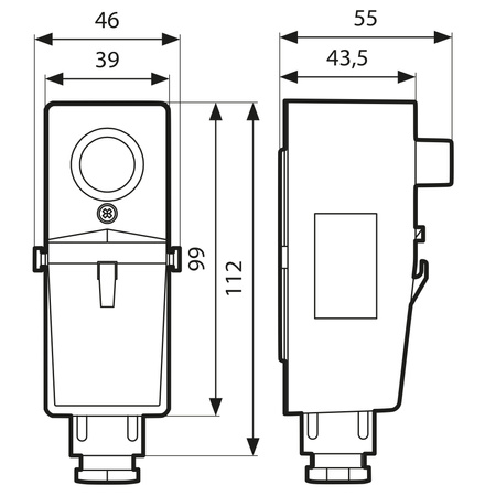 Afriso termostat przylgowy BRC, 20÷90°C, nastawa wewnętrzna 6740300