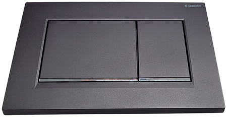 WYPRZEDAŻ: Geberit przycisk uruchamiający Sigma 30, przedni, czarny mat, easy-to-clean 115.883.14.1