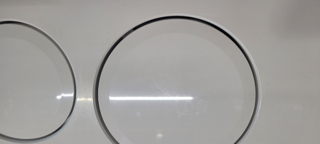 WYPRZEDAŻ: Geberit przycisk uruchamiający Delta 20, przedni, biały - alpin 115.127.11.1