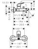 Hansgrohe bateria Logis wannowo-natryskowa chrom 71400000