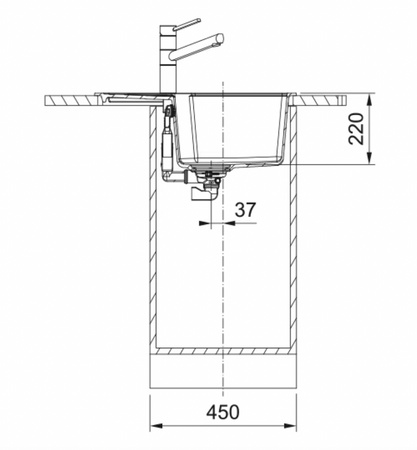 Franke zlewozmywak jednokomorowy wbudowywany Fragranite Urban UBG 611-62, biały polarny 114.0687.265